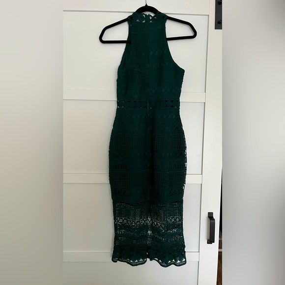 Two Sisters the Label Rivers Midi Dress Emerald Green Small - Picture 5 of 6